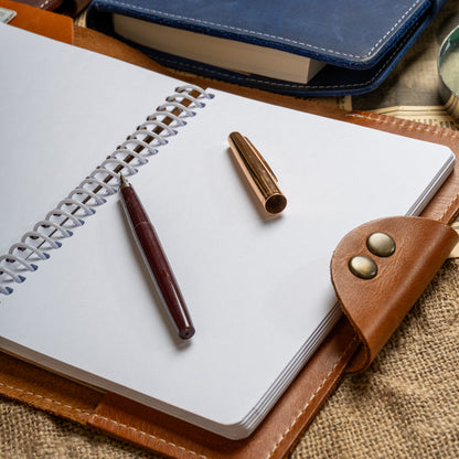 The A5 Portfolio — Personalized Full-Grain Leather Padfolio